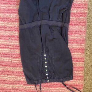 Navy Blue Button-Down Dress